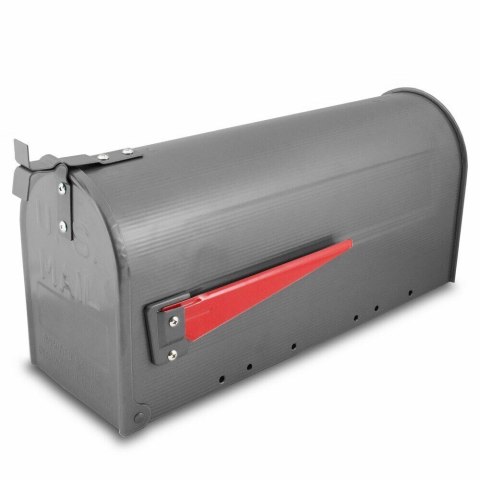 Bituxx Amerykańska skrzynka pocztowa grafitowa klasyczny design duża pojemność