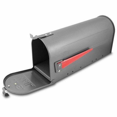 Bituxx Amerykańska skrzynka pocztowa grafitowa klasyczny design duża pojemność