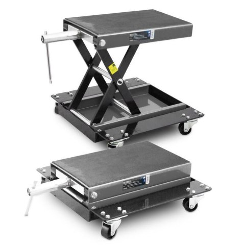 Bituxx Mobilny podnośnik motocyklowy nożycowy do 500kg grafitowy