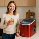 E-hurtownia Kostkarka do lodu 2,2L 15kg/24h czerwona przenośna 2 rozmiary kostek