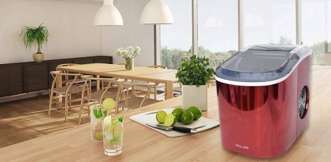 E-hurtownia Kostkarka do lodu 2,2L 15kg/24h czerwona przenośna 2 rozmiary kostek E-hurtownia Kostkarka do lodu 2,2L 15kg/24h czerwona przenośna 2 rozmiary kostek