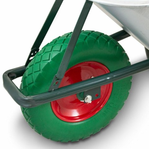 E-hurtownia Taczka budowlana 100l 250kg z kołem pu 40cm stalowa misa lekka