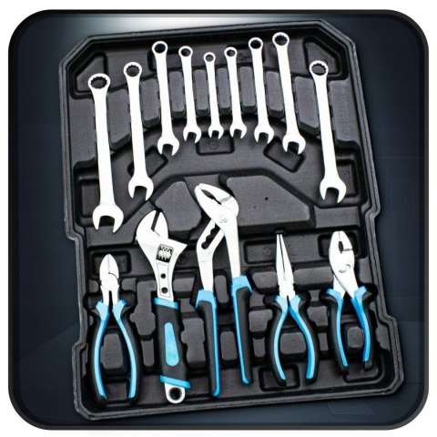 E-hurtownia Zestaw narzędzi 1300 el walizka crv skrzynka z bitami grzechotki klucze