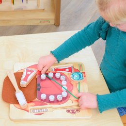 Masterkidz MASTERKIDZ Nauka Zdrowej Higieny Jamy Ustnej na Przykładzie Pieska - Tablica Ścienna Edukacyjna Montessori