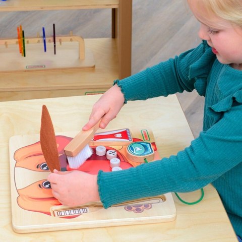 Masterkidz MASTERKIDZ Nauka Zdrowej Higieny Jamy Ustnej na Przykładzie Pieska - Tablica Ścienna Edukacyjna Montessori Masterkidz MASTERKIDZ Nauka Zdrowej Higieny Jamy Ustnej na Przykładzie Pieska - Tablica Ścienna Edukacyjna Montessori