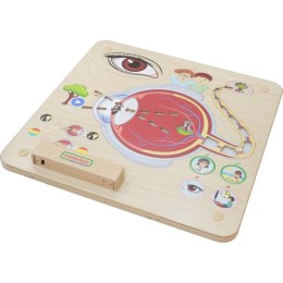 Masterkidz MASTERKIDZ Tablica Edukacyjna Zmysł Wzroku Montessori