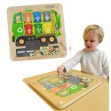 Masterkidz MASTERKIDZ Tablica Magnetyczna Segregowanie Odpadów Ciężarówka do Recyklingu Montessori