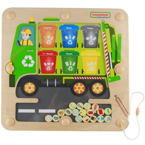 Masterkidz MASTERKIDZ Tablica Magnetyczna Segregowanie Odpadów Ciężarówka do Recyklingu Montessori Masterkidz MASTERKIDZ Tablica Magnetyczna Segregowanie Odpadów Ciężarówka do Recyklingu Montessori