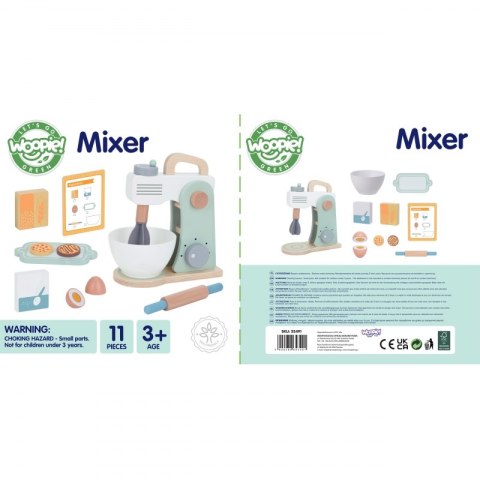 Woopie Let's Go Green WOOPIE GREEN Drewniany Mikser Kuchenny Blender z Akcesoriami 11 el. Woopie Let's Go Green WOOPIE GREEN Drewniany Mikser Kuchenny Blender z Akcesoriami 11 el.