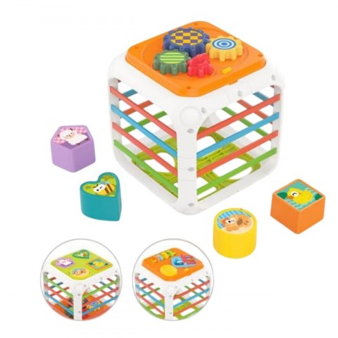 Woopie WOOPIE Kostka Edukacyjna Sorter 4w1 Kształty 18m+ Woopie WOOPIE Kostka Edukacyjna Sorter 4w1 Kształty 18m+