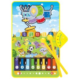 Woopie WOOPIE Mata Muzyczna Zwierzątka Interaktywne Pianino I Perkusja 2w1