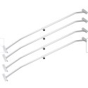 Bituxx 4 wsporniki do plandeki aluminiowe 140-210 cm płaskie regulowane przyczepa