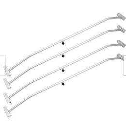 Bituxx 4 wsporniki do plandeki aluminiowe 140-210 cm płaskie regulowane przyczepa