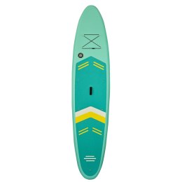 Deska SUP pompowana do pływania z siedzeniem akcesoriami wiosło zestaw turkusowa 350 cm Kik Sp. z o. o. Sp. k.