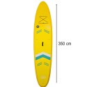 Deska SUP pompowana do pływania z siedzeniem akcesoriami wiosło zestaw żółta 350 cm Kik Sp. z o. o. Sp. k.