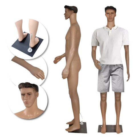 E-hurtownia Manekin męski 190 cm pełnopostaciowy realistyczny lekki demontowalny E-hurtownia Manekin męski 190 cm pełnopostaciowy realistyczny lekki demontowalny