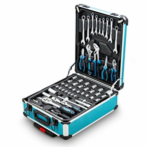 E-hurtownia Zestaw narzędzi 1300 el walizka crv skrzynka z bitami grzechotki klucze