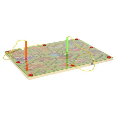 Gra labirynt magnetyczna planszowa drewniana do podróży duże miasto 2 graczy Kik Sp. z o. o. Sp. k. Gra labirynt magnetyczna planszowa drewniana do podróży duże miasto 2 graczy Kik Sp. z o. o. Sp. k.