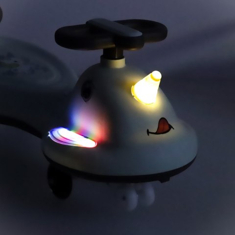 Jeździk grawitacyjny LED Swing FIX S1 skuter z rączką szary max 65kg Kik Sp. z o. o. Sp. k.