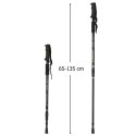 Kijki kije trekkingowe do nordic walking składane 2 sztuki czarne Kik Sp. z o. o. Sp. k.