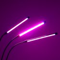 Lampa do roślin LED uprawy wzrostu panel 3 żarówki Kik Sp. z o. o. Sp. k.