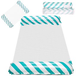 Materac dmuchany plażowy hamak wodny leżak fotel krzesło do pływania basenu niebieski Kik Sp. z o. o. Sp. k.