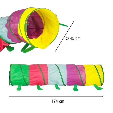 Namiot tunel dla dzieci ogrodowy tor samorozkładający do domu ogrodu duży składany gąsienica Kik Sp. z o. o. Sp. k.