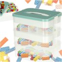 Organizer pudełko pojemnik na klocki zabawki drobiazgi z pokrywą przegródkami 3 piętra warstwy Kik Sp. z o. o. Sp. k.