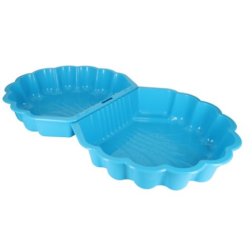 Piaskownica zamykana basen Muszelka Twins podwójna 2w1 160x87,5x19,5cm niebieska "3Toysm" Dzięgielewski Tomasz