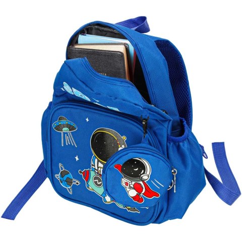 Plecak dla przedszkolaka szkolny dziecięcy astronauta 30x14x23cm Kik Sp. z o. o. Sp. k.