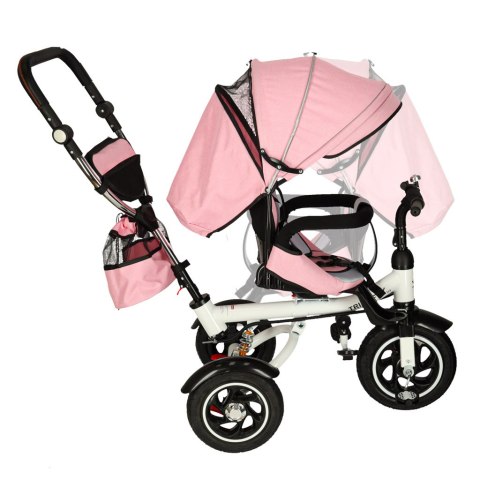 Rowerek trójkołowy Trike Fix V3 rower spacerówka 3w1 obracany 360 wolne koło różowy Kik Sp. z o. o. Sp. k.