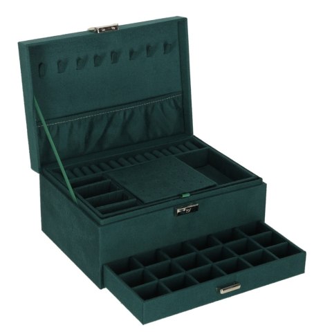 Szkatułka kuferek na biżuterię organizer zielony Kik Sp. z o. o. Sp. k.
