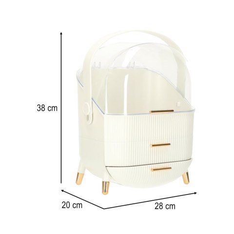 Szkatułka organizer na kosmetyki szafka biała Kik Sp. z o. o. Sp. k.