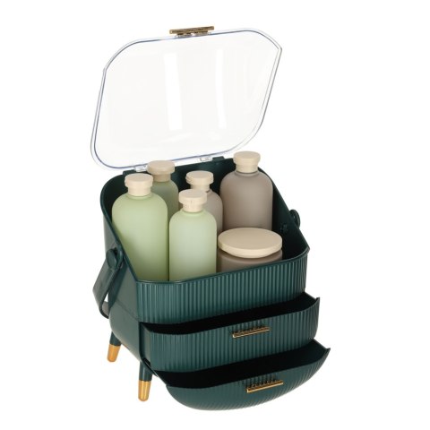 Szkatułka organizer na kosmetyki szafka zielona Kik Sp. z o. o. Sp. k.