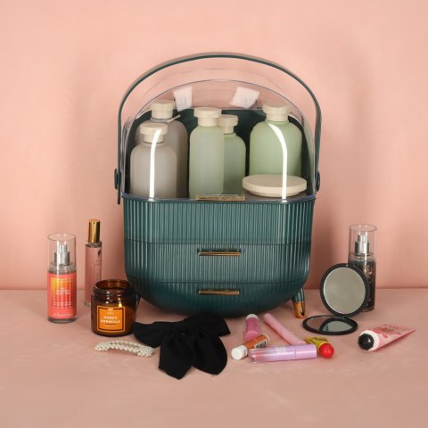 Szkatułka organizer na kosmetyki szafka zielona Kik Sp. z o. o. Sp. k.