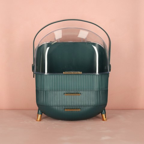 Szkatułka organizer na kosmetyki szafka zielona Kik Sp. z o. o. Sp. k.