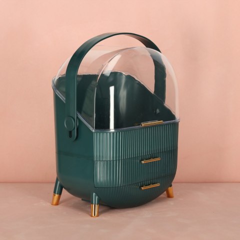 Szkatułka organizer na kosmetyki szafka zielona Kik Sp. z o. o. Sp. k.