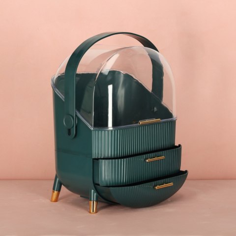 Szkatułka organizer na kosmetyki szafka zielona Kik Sp. z o. o. Sp. k.