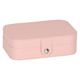 Szkatułka pudełko na biżuterię organizer różowy Kik Sp. z o. o. Sp. k.