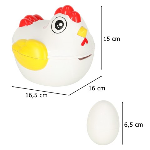 Układanka edukacyjna sorter dopasuj kształty jajka 12 szt. kura Kik Sp. z o. o. Sp. k.