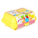 Układanka edukacyjna sorter dopasuj kształty jajka montessori owoce warzywa 6szt Kik Sp. z o. o. Sp. k.