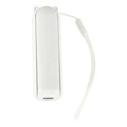 Wiatrak biurkowy wentylator mini ręczny składany wiatraczek przenośny USB biały Kik Sp. z o. o. Sp. k.