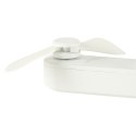 Wiatrak biurkowy wentylator mini ręczny składany wiatraczek przenośny USB biały Kik Sp. z o. o. Sp. k.