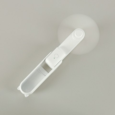 Wiatrak biurkowy wentylator mini ręczny składany wiatraczek przenośny USB biały Kik Sp. z o. o. Sp. k.