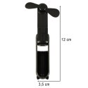 Wiatrak biurkowy wentylator mini ręczny składany wiatraczek przenośny USB czarny Kik Sp. z o. o. Sp. k.