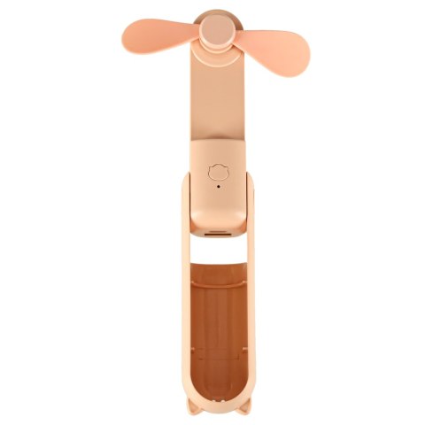 Wiatrak biurkowy wentylator mini ręczny składany wiatraczek przenośny USB różowy Kik Sp. z o. o. Sp. k.