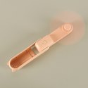 Wiatrak biurkowy wentylator mini ręczny składany wiatraczek przenośny USB różowy Kik Sp. z o. o. Sp. k.