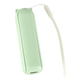 Wiatrak biurkowy wentylator mini ręczny składany wiatraczek przenośny USB zielony Kik Sp. z o. o. Sp. k.