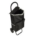 Wózek torba na zakupy na kółkach ze stelażem 95cm czarny Kik Sp. z o. o. Sp. k.