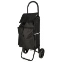 Wózek torba na zakupy na kółkach ze stelażem 95cm czarny Kik Sp. z o. o. Sp. k.